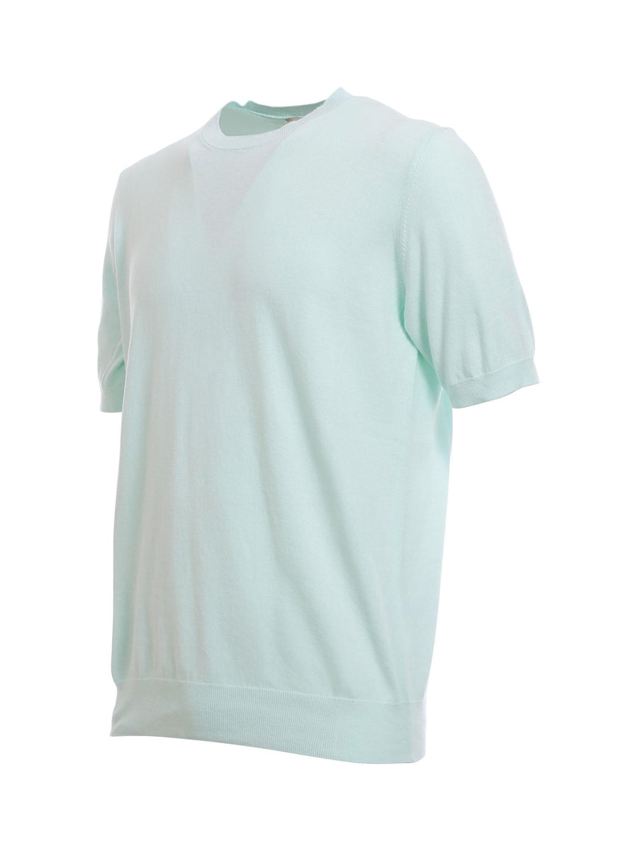 Maglia Portofino verde acqua con profili a coste 5001 415 Portofino 