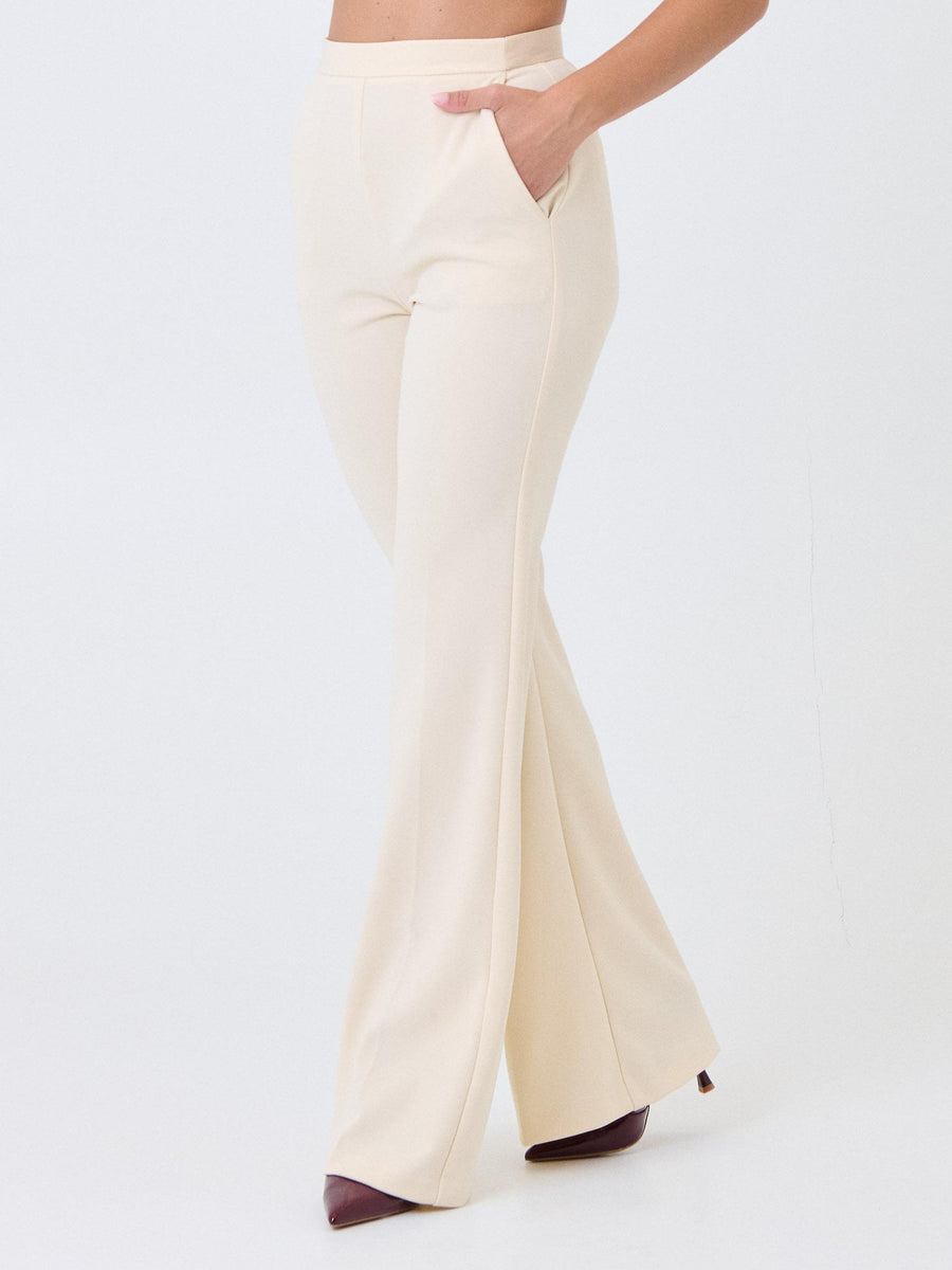 Pantalone a zampa Imperial beige gesso P3E9KAW GESSO Imperial 