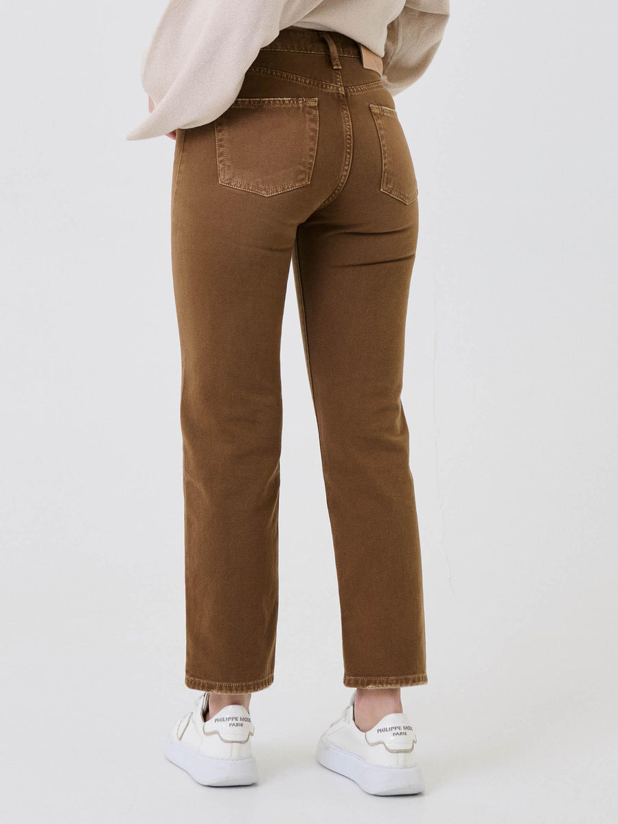 Jeans "Zoe" Vicolo cammello con bottoni gioiello DF5056 DNM Vicolo 