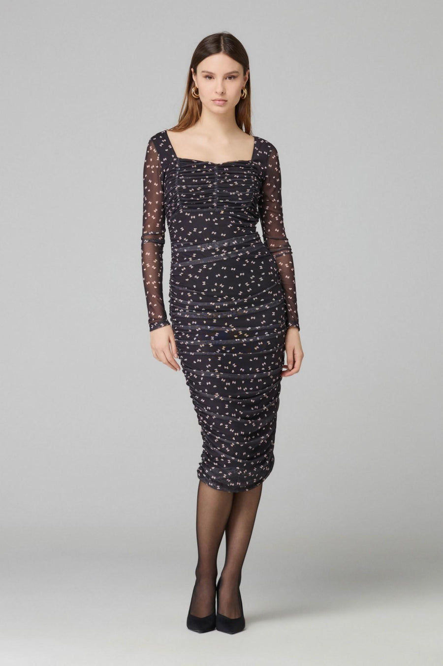 Abito a tubino "Sveva" Mar De Margaritas nero in tulle MMABW01351 NE103 Mar De Margaritas 