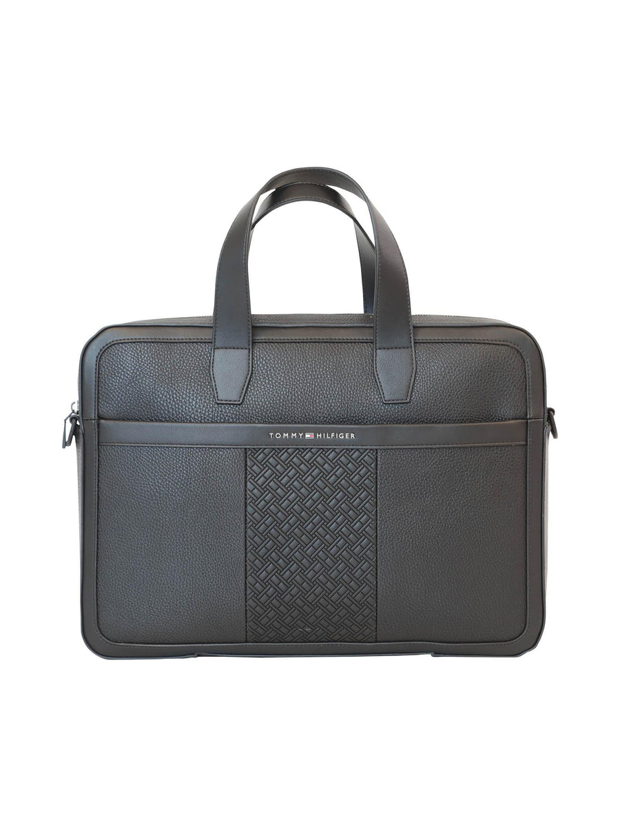 Borsa per laptop con bandierine ripetute AM0AM09150 BDS Tommy Hilfiger 