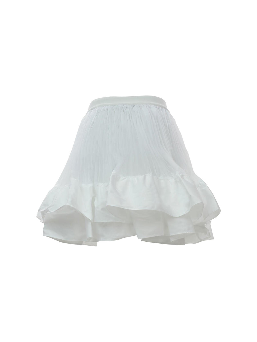 Gonna bianca plissè 231GJ2Q7A 00366 Twinset 