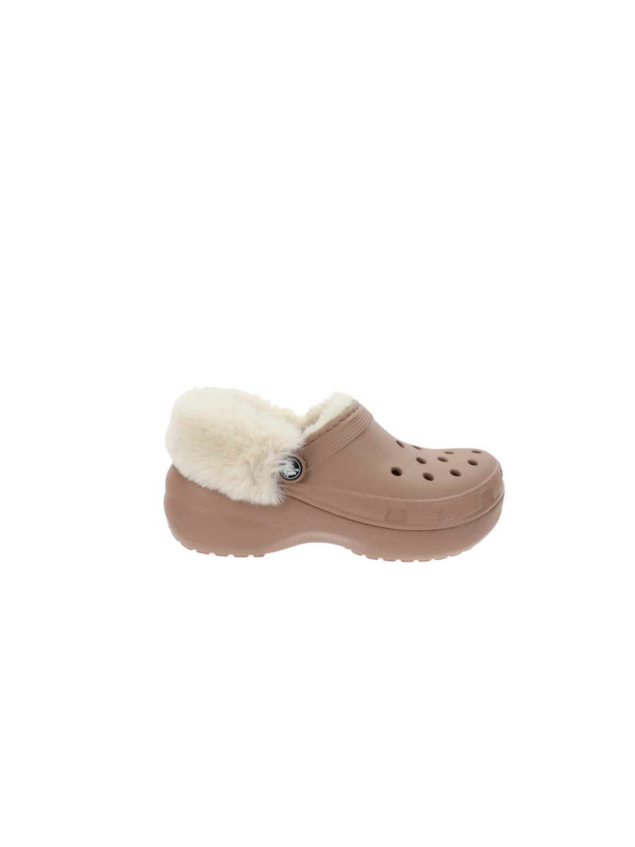 Ciabatte Crocs marrone con motivo in ecopelliccia CR212854 LATT Crocs 