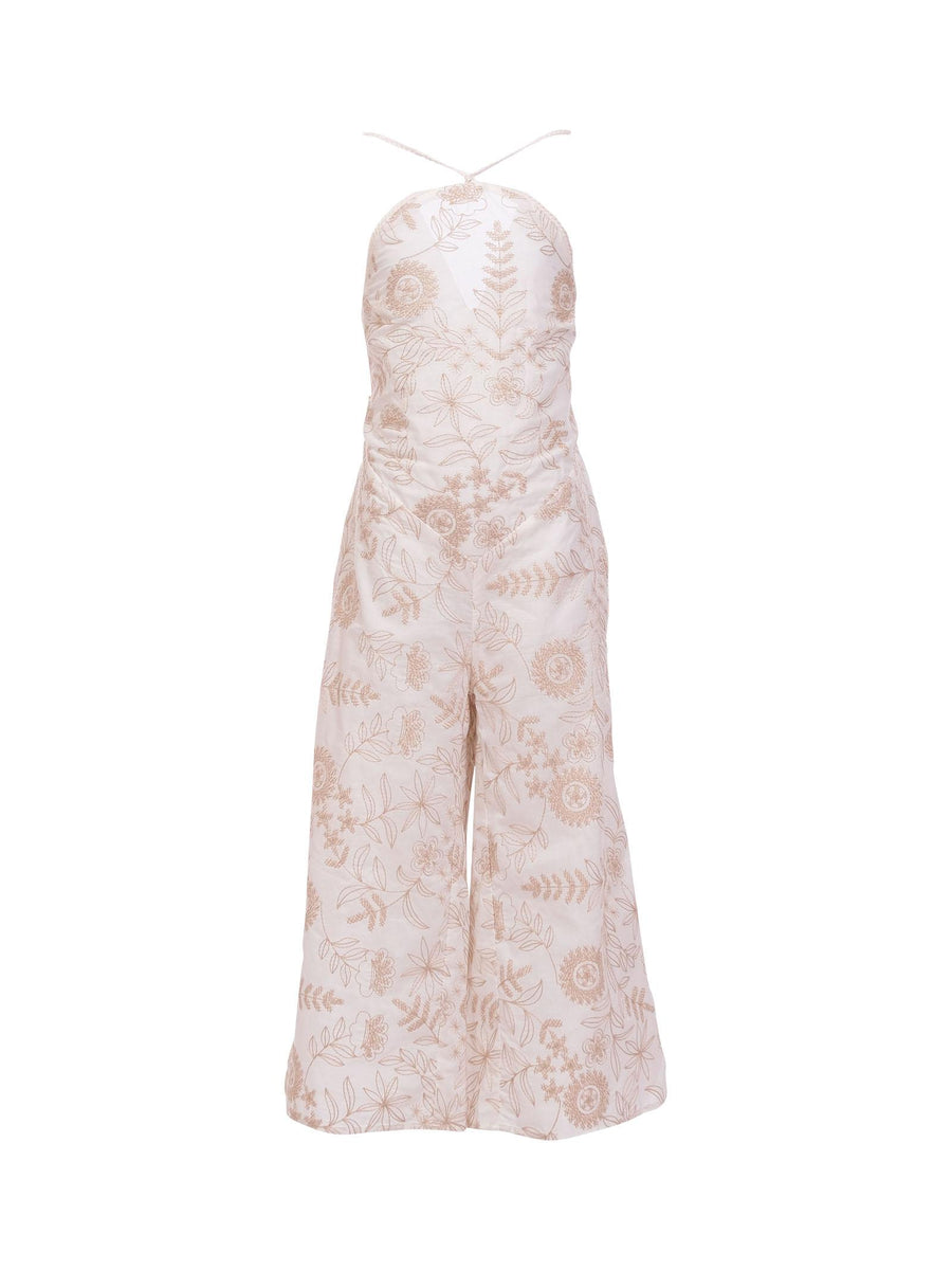 Tuta Cocò et Mamà bianco con ricami beige LYRA BIANCO Cocò et Mamà 