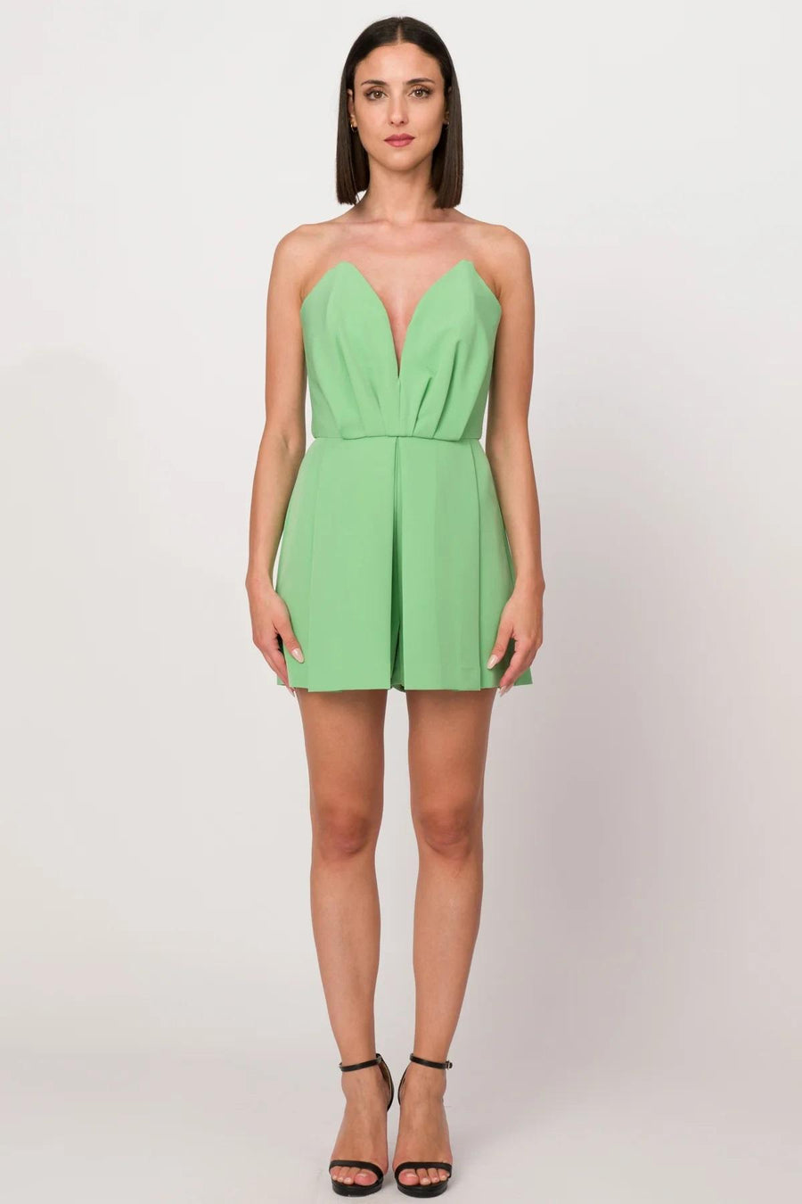 Tuta jumpsuit corta menta SILTU612 MENTA Silence Limited 