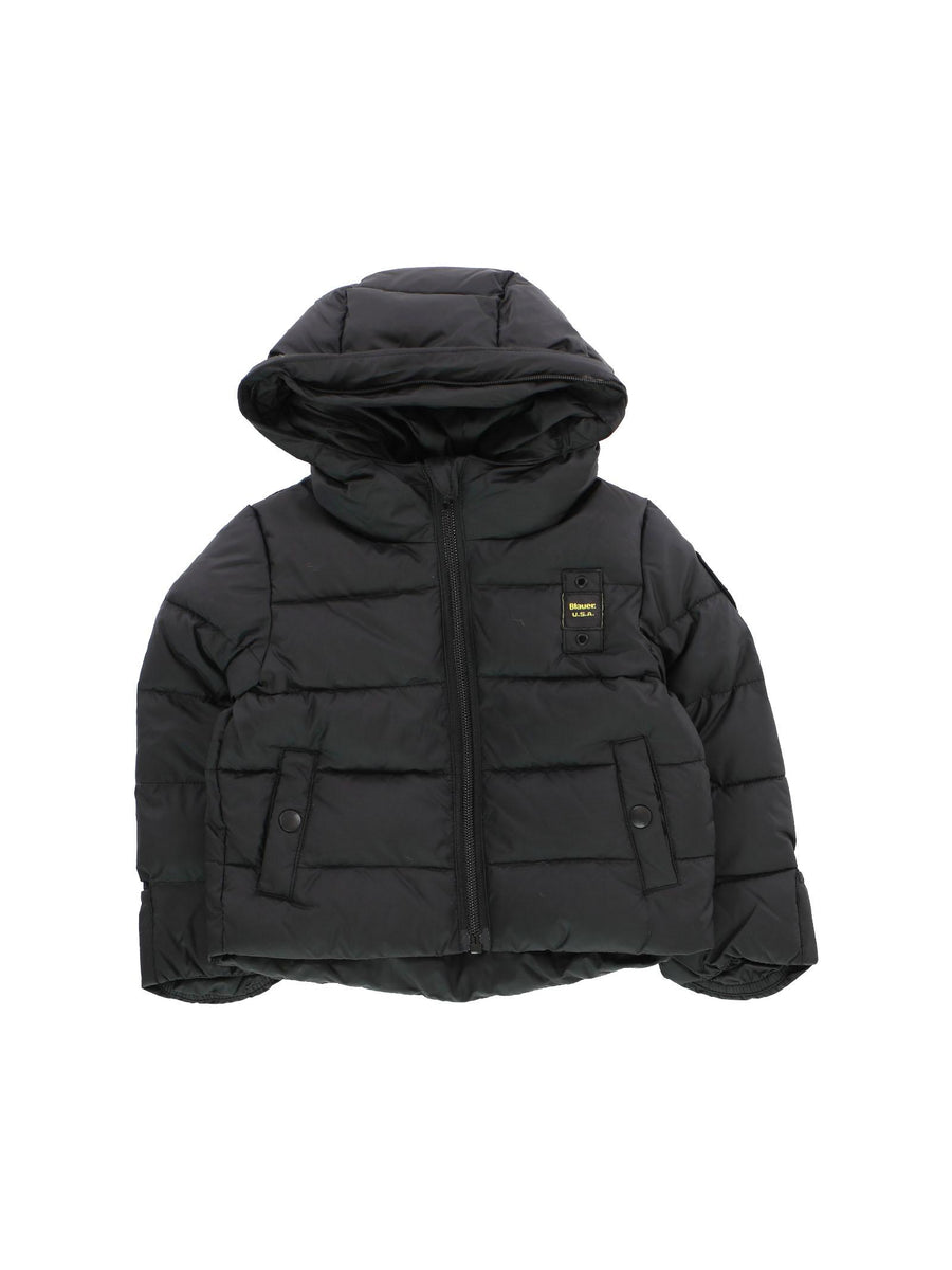 Piumino neonato nero con pelliccia 23WBBXC02296 999 Blauer 