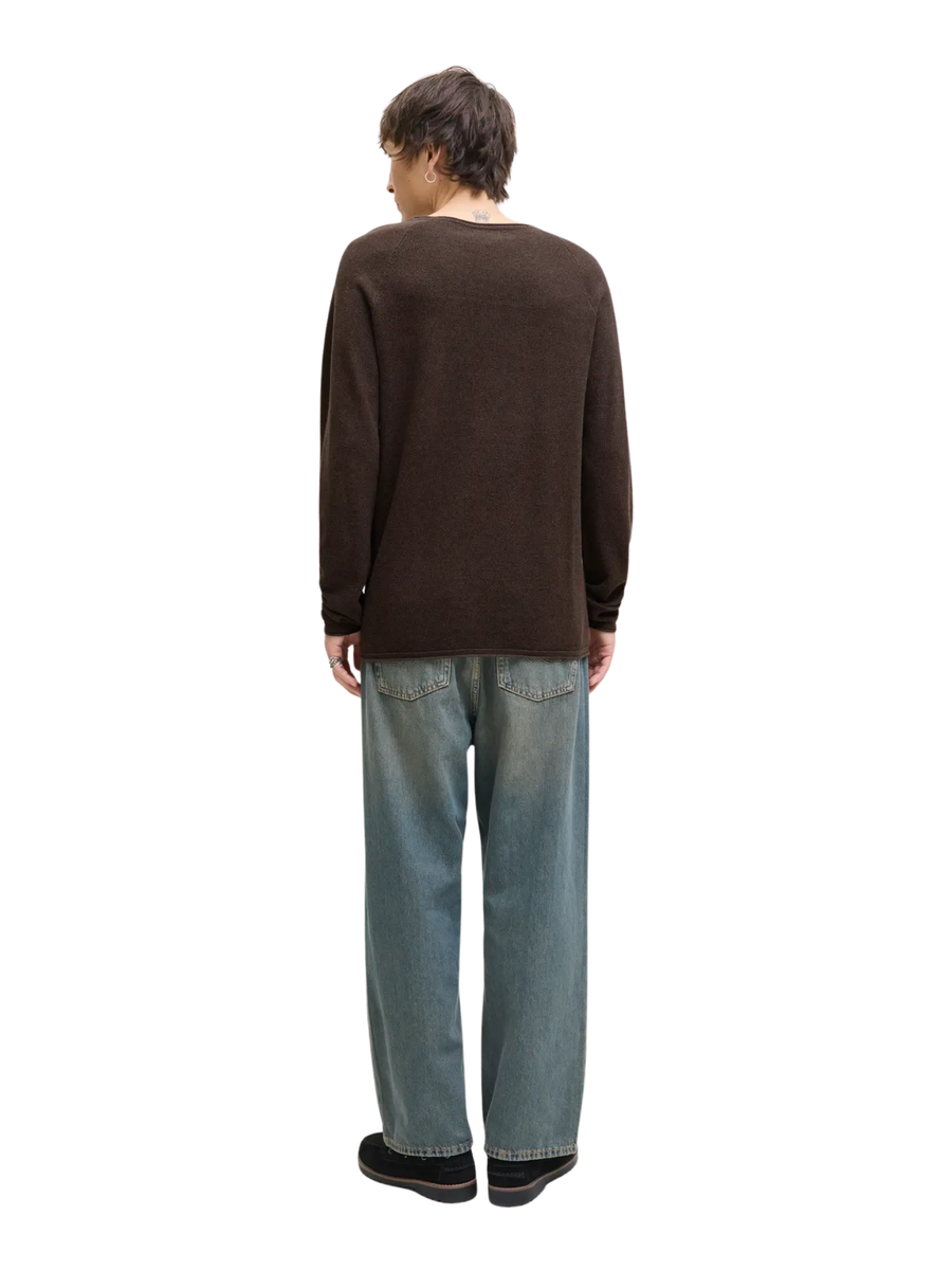 Maglione Jack & Jones marrone con patch logo 12157321 Delicioso Twist Jack & Jones 