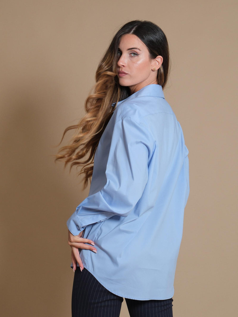 Camicia Florida Silence Limited  azzurro polvere CA786B POLVERE Silence Limited 