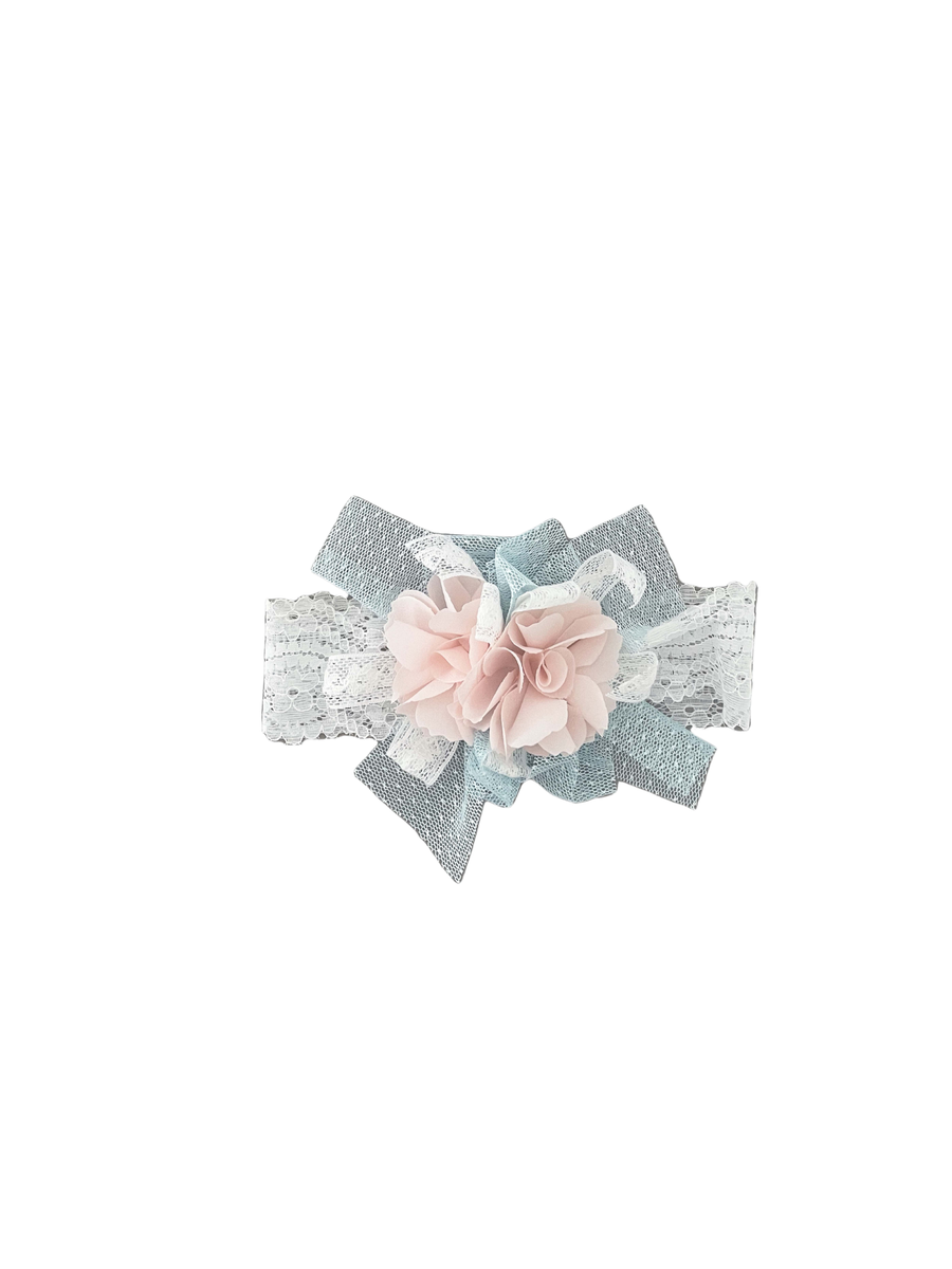 Fascia Marlù azzurra con dettagli in pizzo ER324FAT C2653 Marlù 