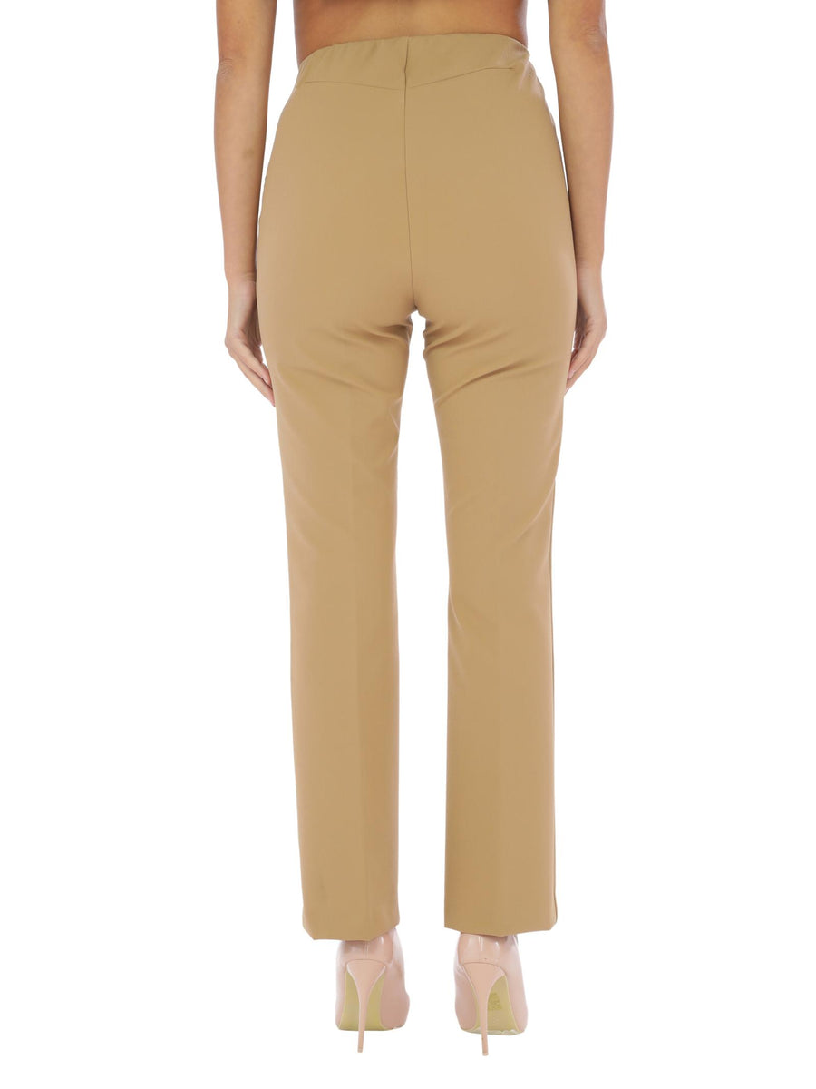 Pantaloni beige a zampetta LOREN3574 299 RAYURES NOIR 