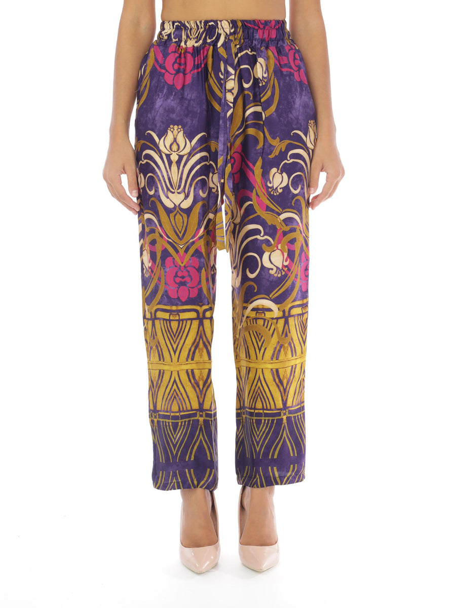 Pantalone viola a fantasia TI1586 OCRA Tensione in 