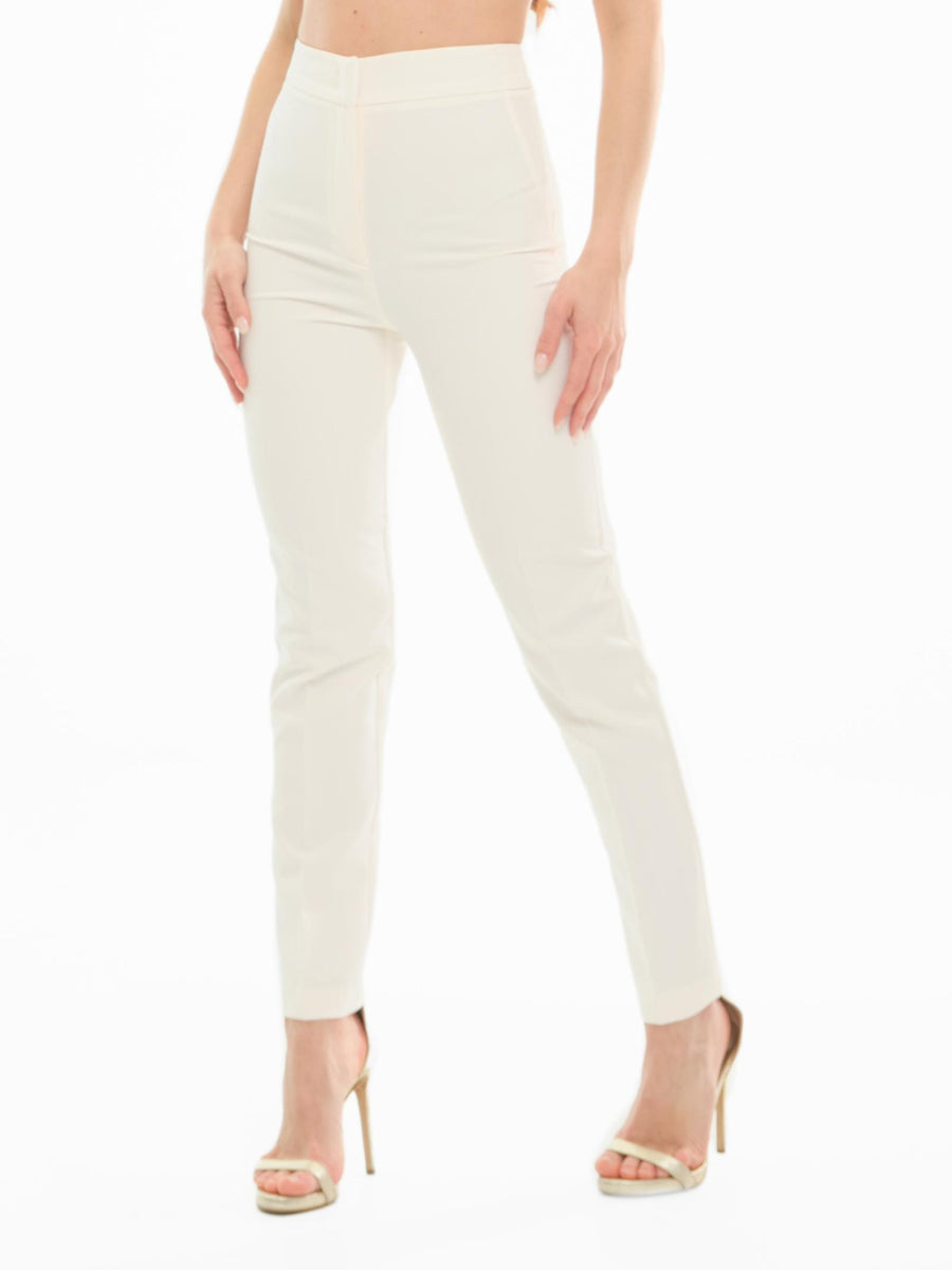 Pantalone "shawl" Silence Limited bianco latte PA285 MILK Silence Limited 