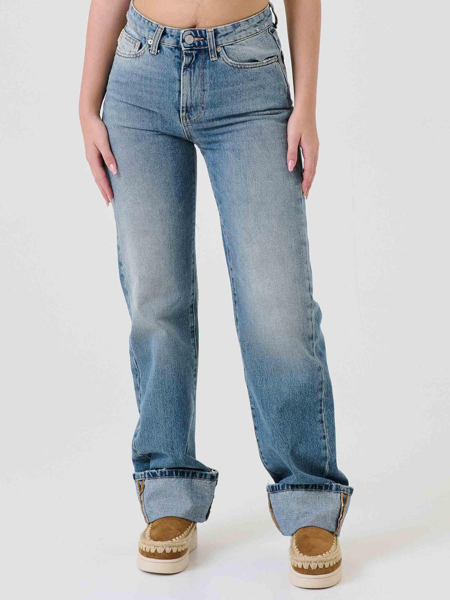 Jeans "Icon Alex" Vicolo blu chiaro con risvolto DF5032 DNM Vicolo 
