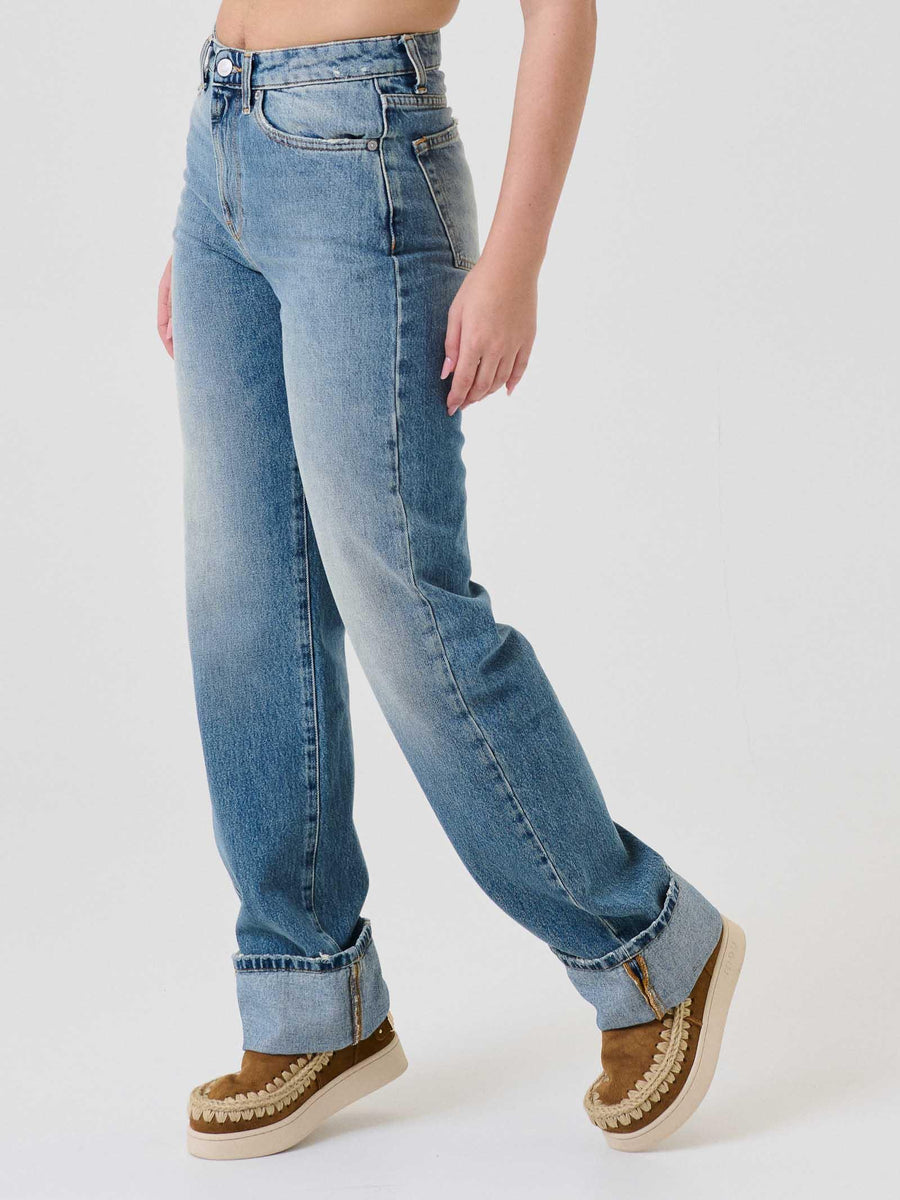 Jeans "Icon Alex" Vicolo blu chiaro con risvolto DF5032 DNM Vicolo 