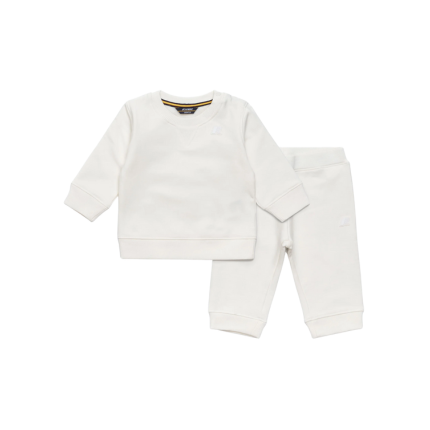 Completo "E. Set Baptistelle Mickette" K-Way bianco K41384W X42 K-WAY 