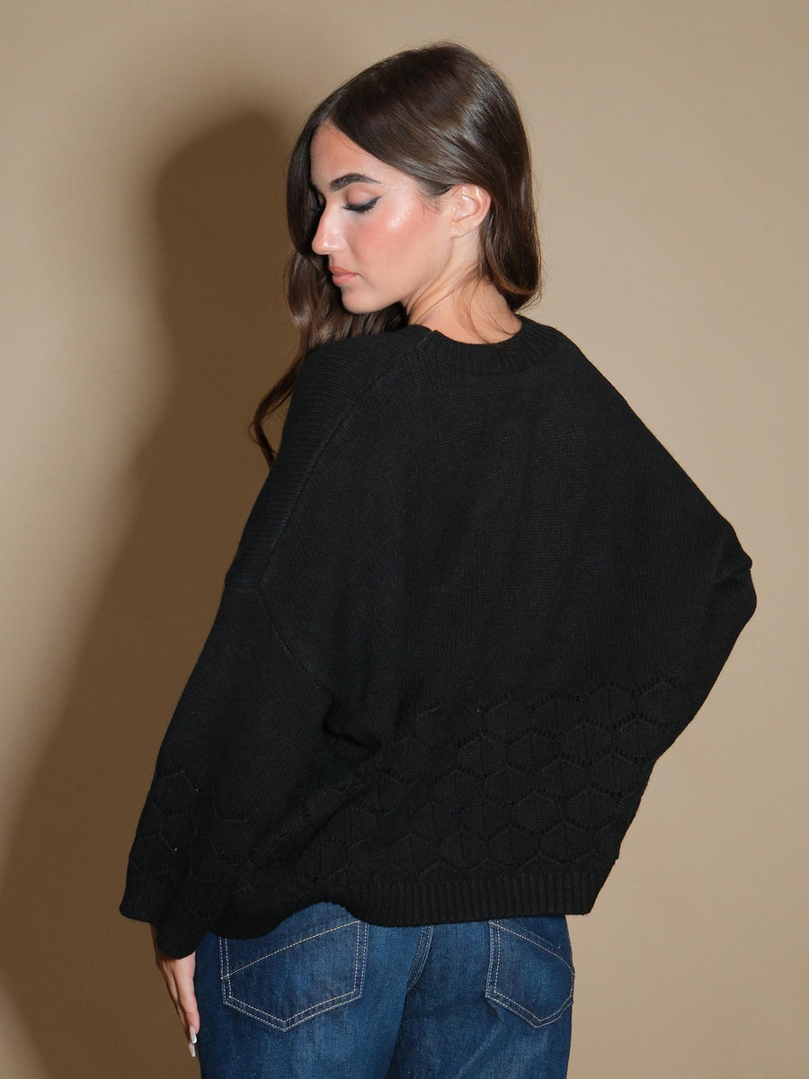 Maglione Armoire traforato nero 5R272 NERO Armoire 