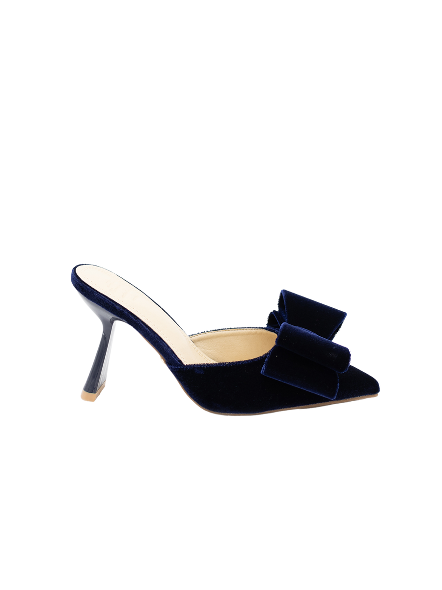 Sabot TwentyFourhaitch Martineau blu in velluto MARTINEAU BLU TwentyFourhaitch 