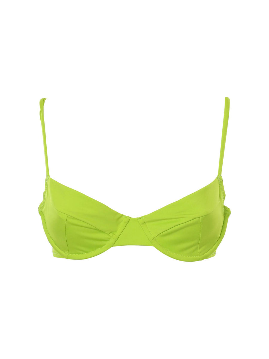 Costume a balconcino verde acido con smalto coordinato BE00001 07203D MC2 SAINT BARTH 