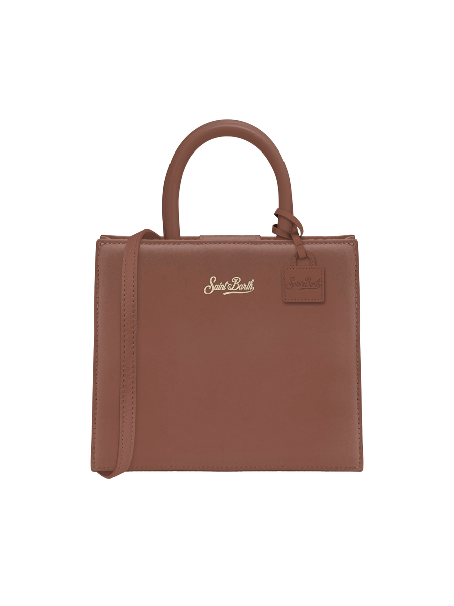 Borsa mini a mano "18" Saint Barth marrone in pelle scamosciata SHBM0001 00504I MC2 SAINT BARTH 