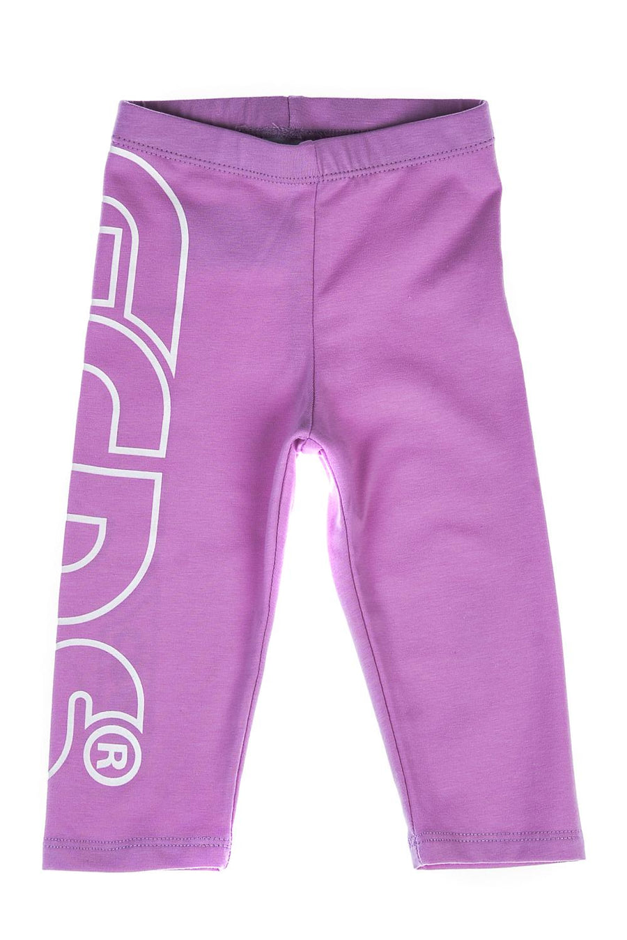 Leggings lilla con maxi logo 028776 LIL GCDS 