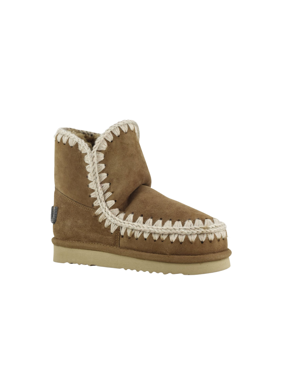 Mou "Eskimo 18 Suede - Glitter Logo" cognac MU.FW101050A COG Mou 
