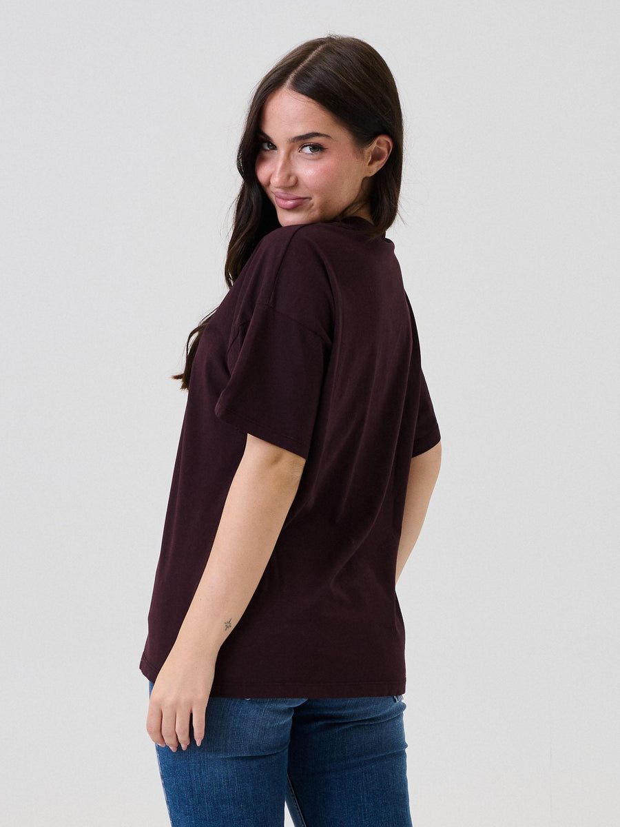 T-Shirt oversize Vicolo prugna UF0064 PRUGNA Vicolo 