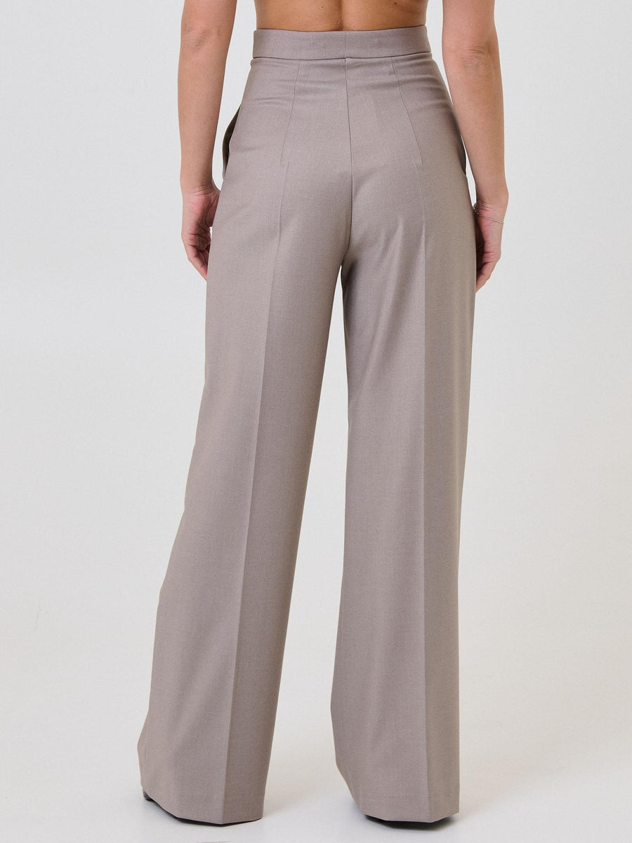 Pantalone a palazzo Bohemian Vì taupe BHPA010A TAUPE Bohemian V 
