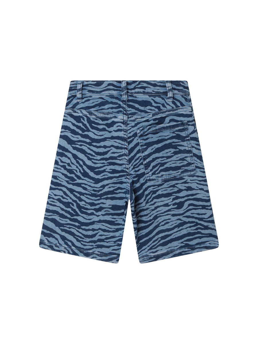 Bermuda denim animalier K24309 805 Kenzo 