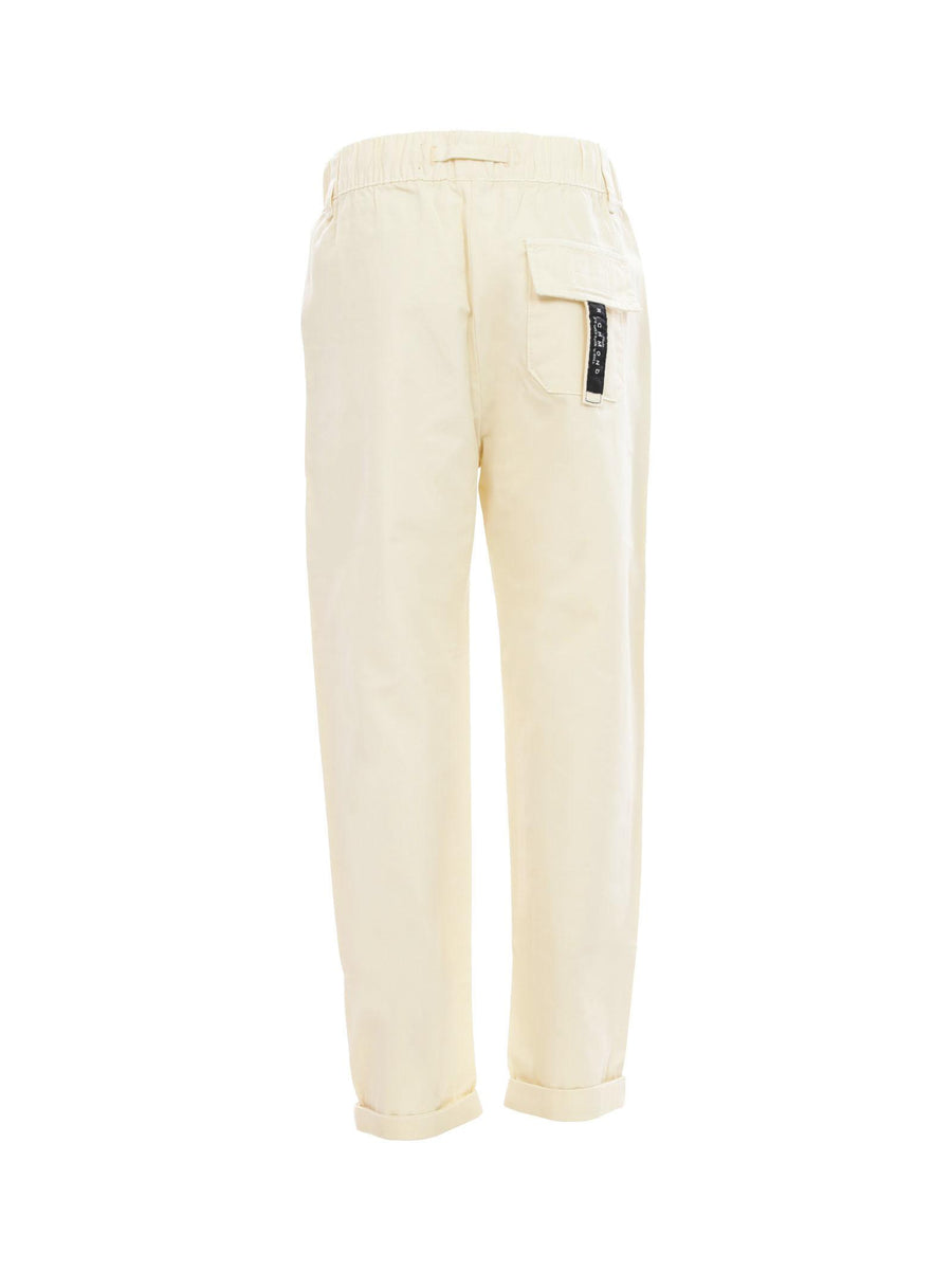 Pantaloni crema con vita elasticizzata e lacci RBP24034PA BEI John Richmond 