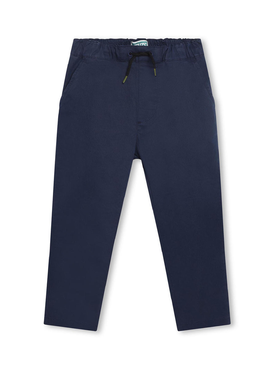 Pantalone blu con coulisse K24325 84A Kenzo 