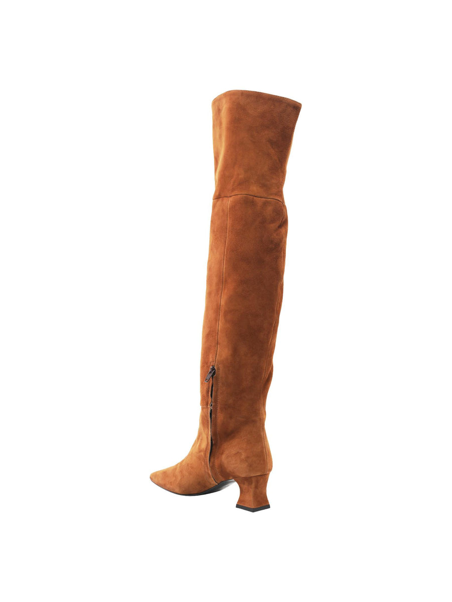 Stivale cuoio super alto scamosciato MT48 CUO Marc Ellis 