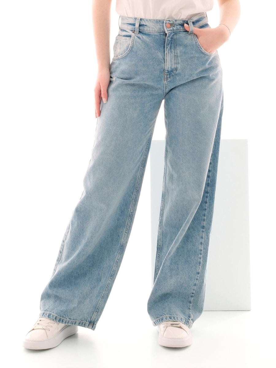 Jeans "mia" Vicolo blu in denim relaxed DD5072 DNM Vicolo 