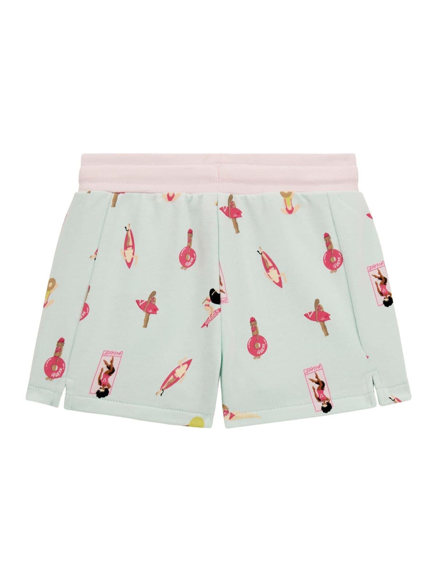 Shorts bianco fantasia balneare K4GD13KA6R3 P7R5 Guess 