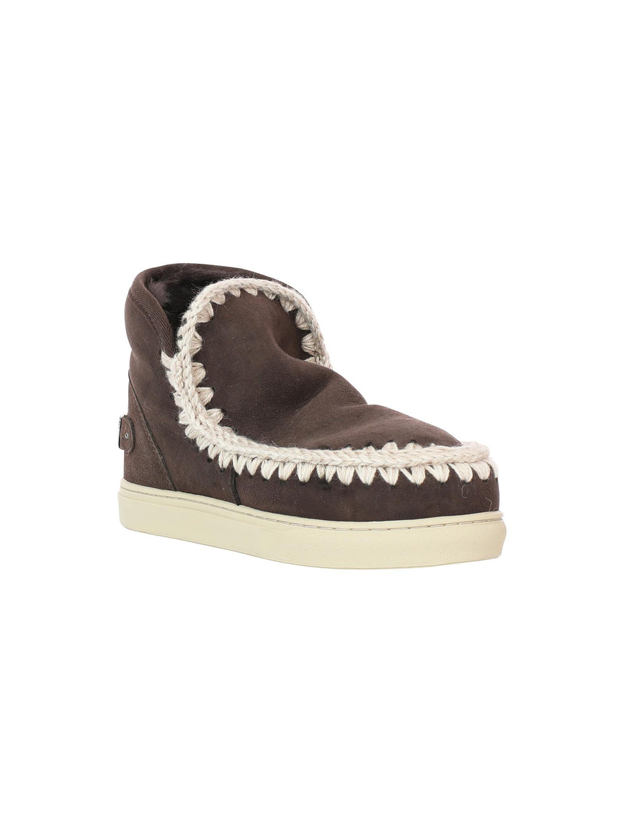 Sneakers marrone mocha con logo rilievo FW111008A MOCHA Mou 