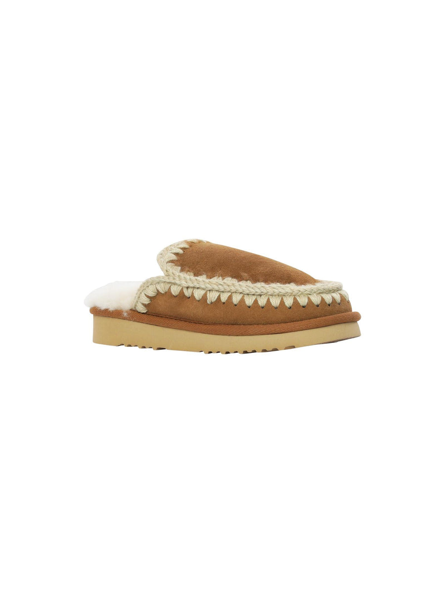 Mou Eskimo slipper cognac e panna FW101125A COG Mou 