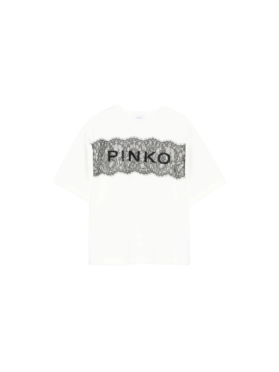 T-Shirt a mezze maniche Pinko bianca KFTS028 D826 Pinko 