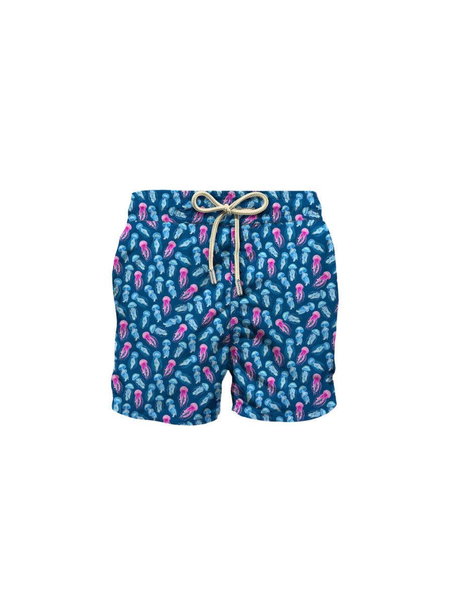 Costume Saint Barth blu con con stampa meduse COM0009 02169H MC2 SAINT BARTH 