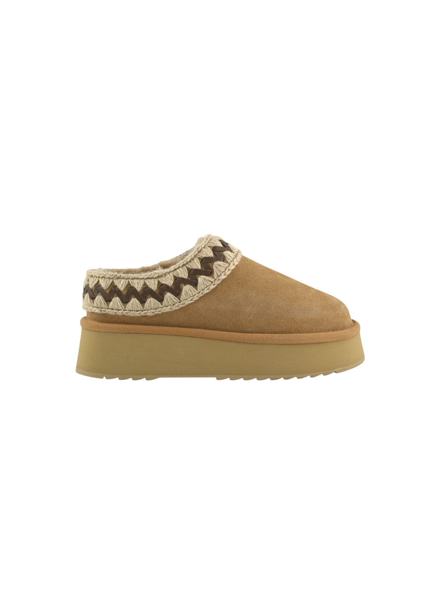 Mou "Platform clog suede leather st" savana MU.FW681009A SAV Mou 