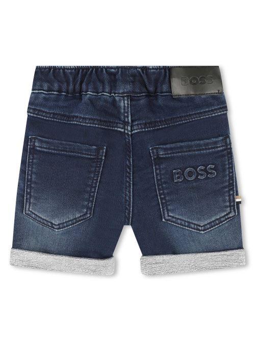 Shorts in denim blu scuro J50584 Z07 Boss 