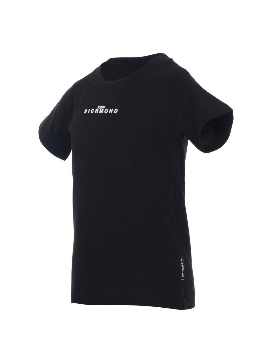 T-Shirt John Richmond nera con logo in gomma RBA25010TS BLACK John Richmond 