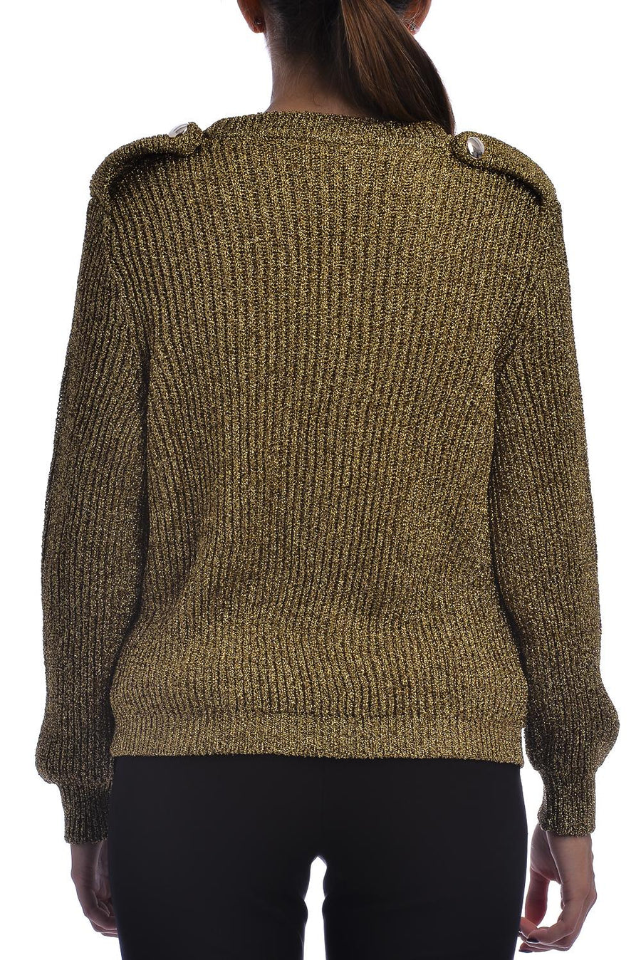 Cardigan in maglia oro 5092X GOLD Vicolo 