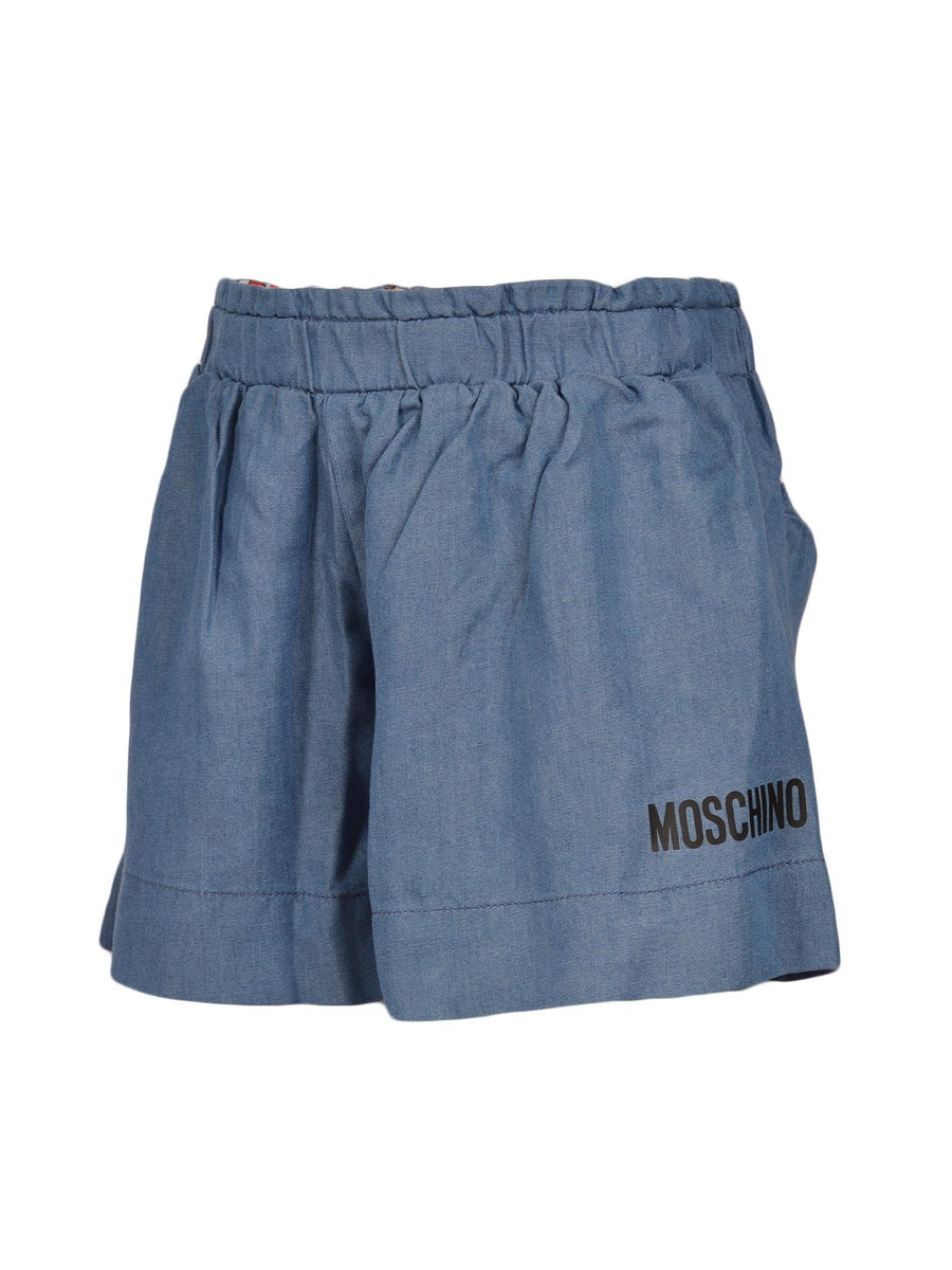 Shorts denim caramella Teddy fruits HDQ00EL0E07 40023 Moschino 