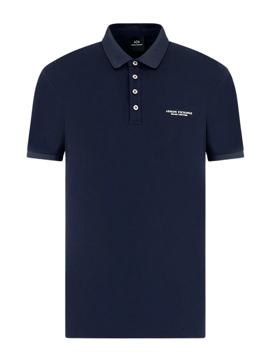 Polo in jersey Armani Exchange blu navy milano/newyork 8NZF80Z8H4Z 1510 Armani Exchange 