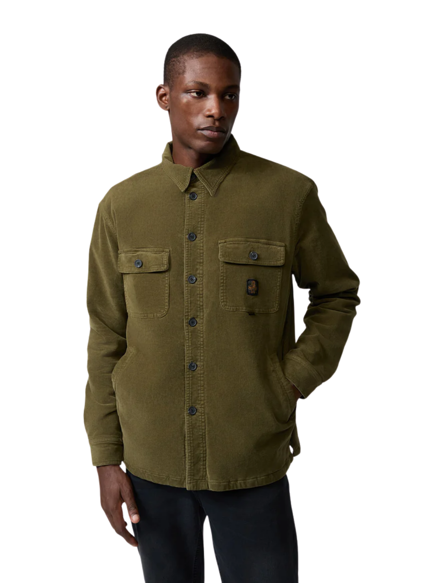 Camicia Refrigiwear verde con tasche a pattina C17600 E04380 Refrigiwear 