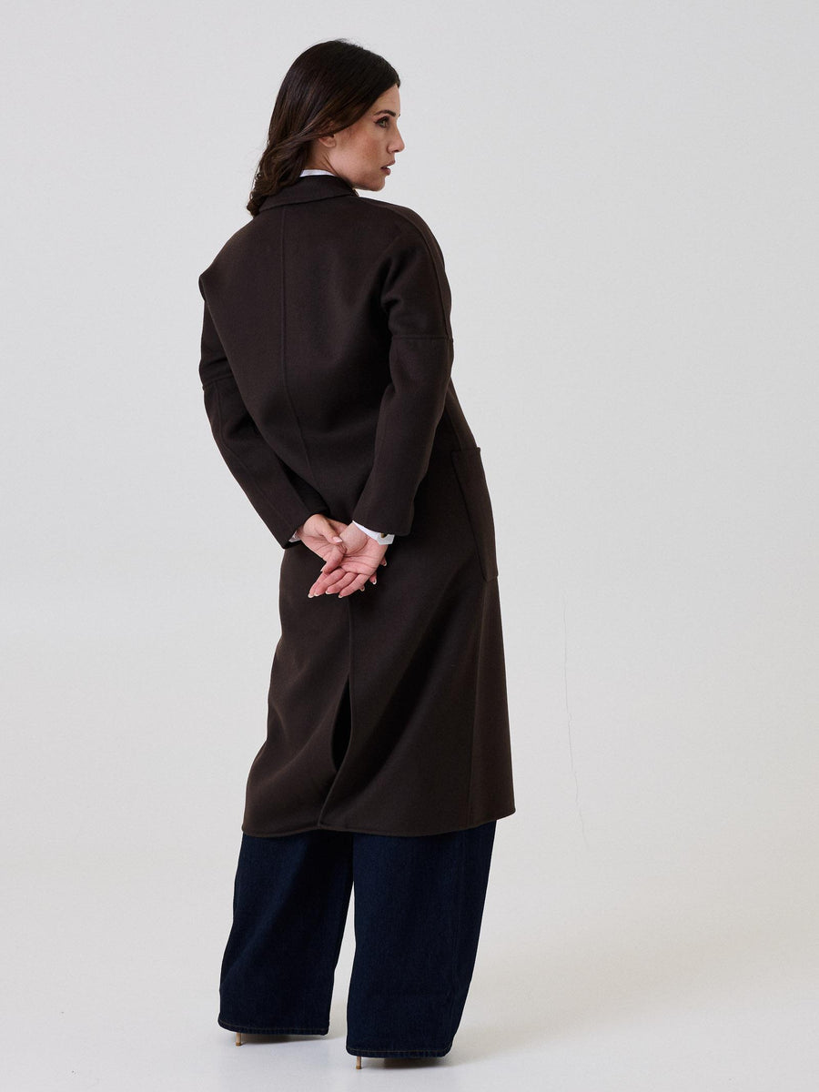 Cappotto lungo Vicolo moro doppiopetto con tasconi TF0001 A99 Vicolo 