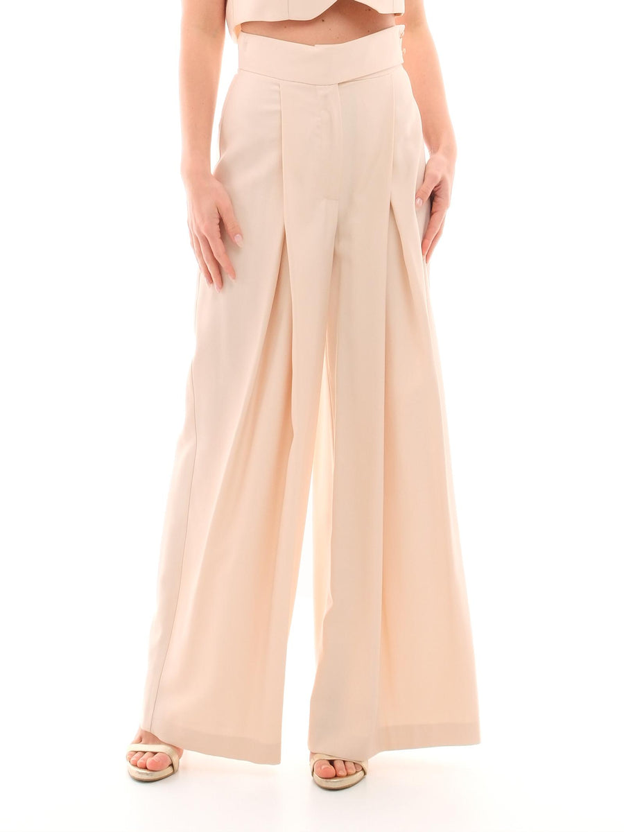 Pantalone a palazzo Bohemian Vì avorio PA181 IVORY Bohemian V 