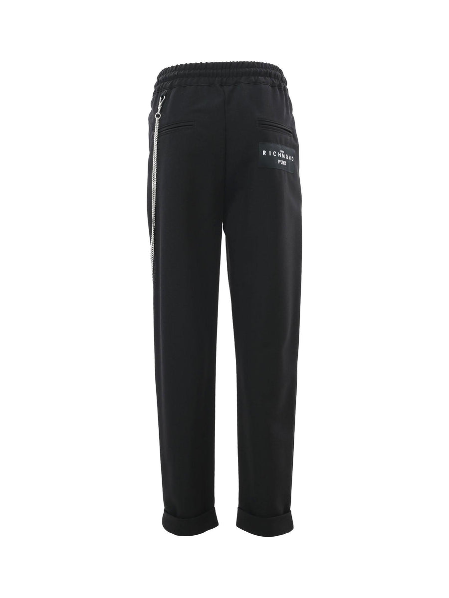 Pantalone nero con catena RBP23129PA BLACK John Richmond 