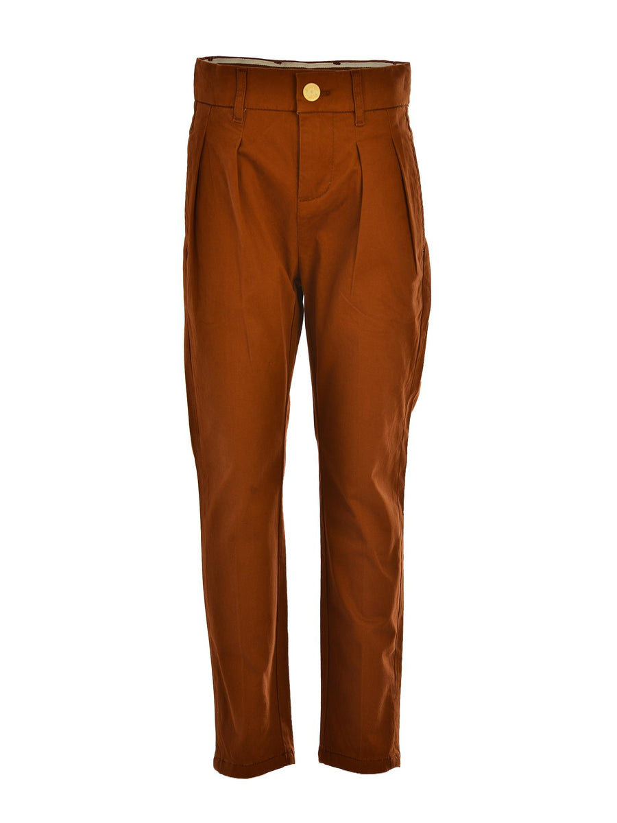 Pantalone chino biscotto con pieghe 163152 0477 Scotch & Soda 