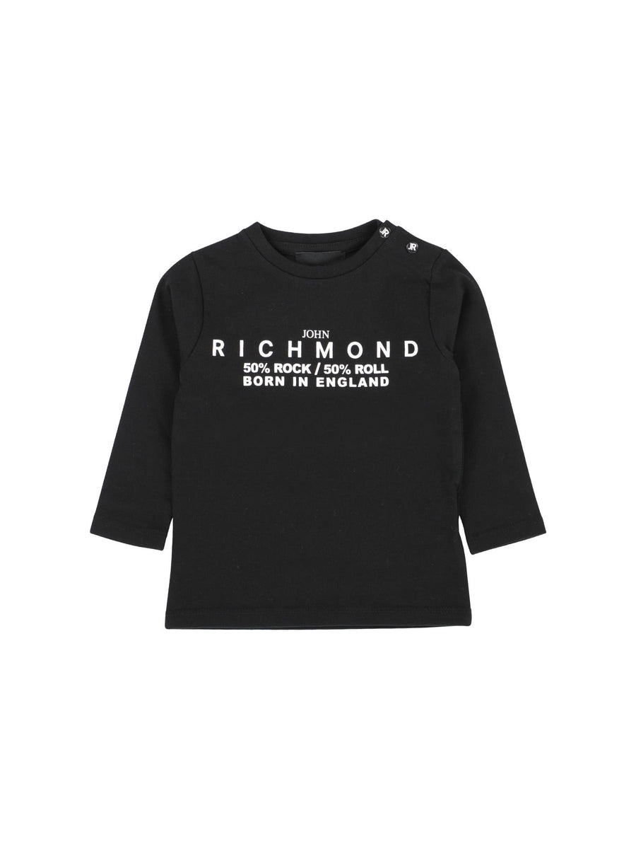T-Shirt John Richmond nera maniche lunghe rock/roll RIA24034TS BLK John Richmond 