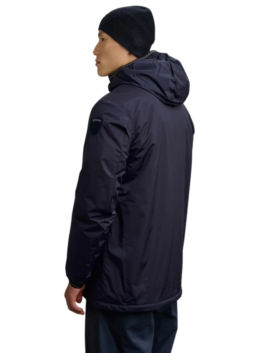 Giubbino nastrato con ecopelliccia "Jarvis" Blauer blu BLUK11139 888 Blauer 